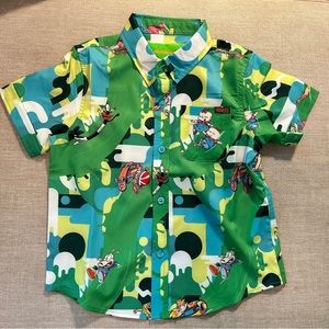 RSVLTS x Nickelodeon “Slime Time” kids buttondown shirt size 3T